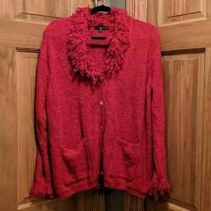 Carolyn Taylor 1x Red Sweater